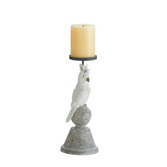 Slender Cockatoo Candleholder 4.5" x 4.5" x 11.25"